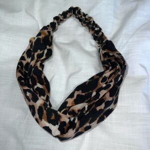 Leopard Print Knotted Headband